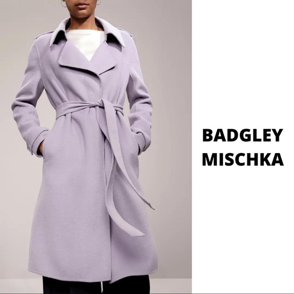 NWT Badgley Mischka Double Face Wool Blend Coat - Picture 4 of 11